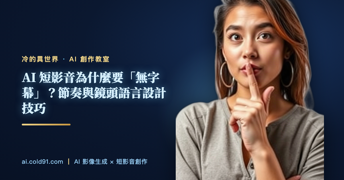 AI 短影音為什麼要「無字幕」？節奏與鏡頭語言設計技巧