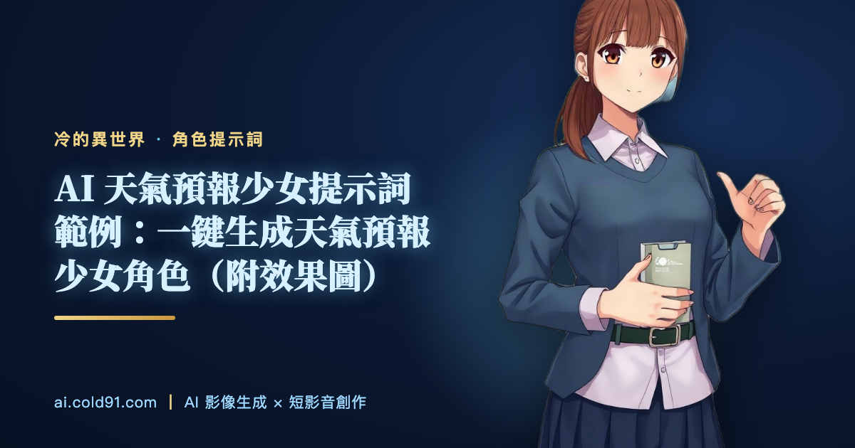 天氣預報少女