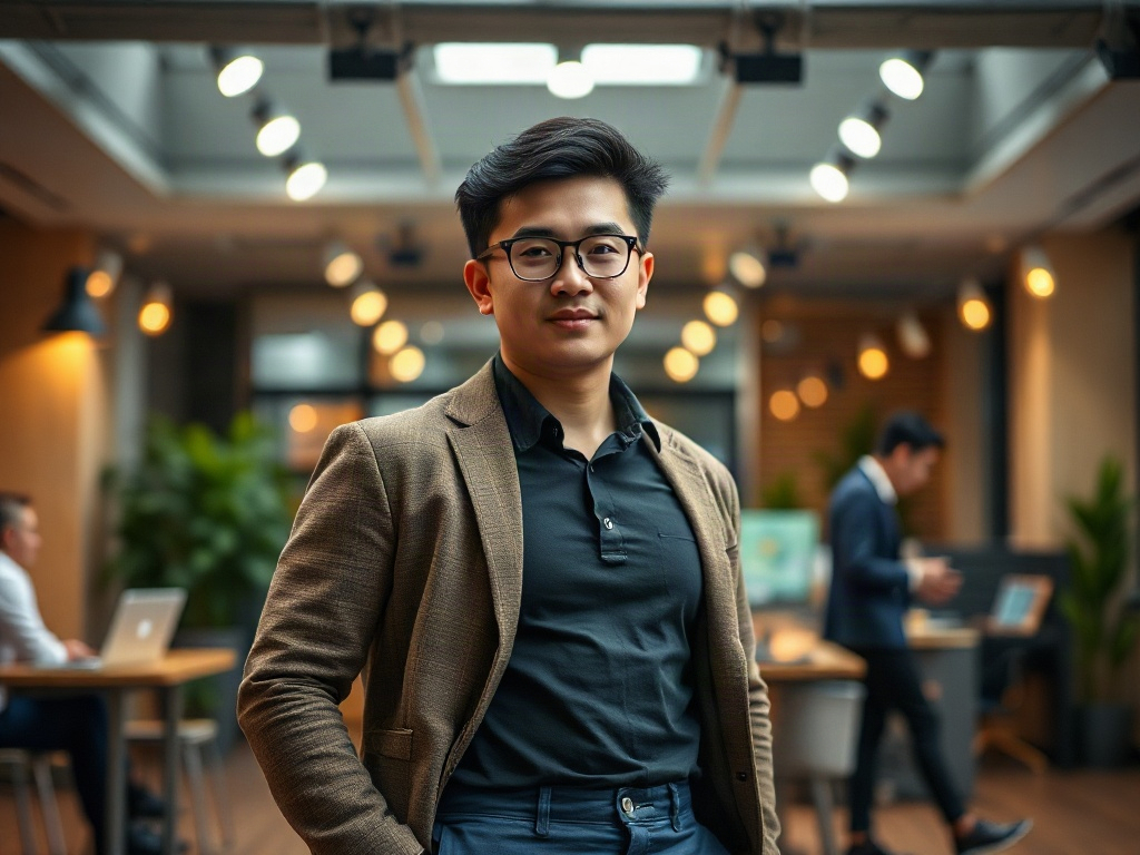AI【新創創辦人】專業形象照提示詞：社群大頭照／官網形象生成範例