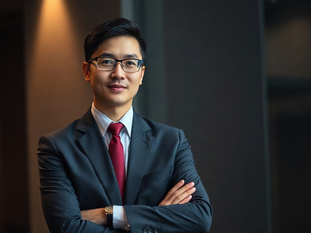 AI【財務顧問】專業形象照提示詞：社群大頭照／官網形象生成範例