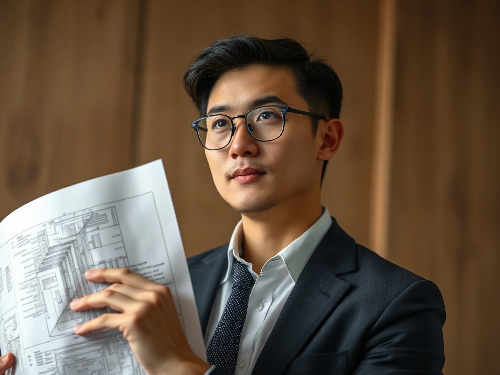 AI【建築師】專業形象照提示詞：社群大頭照／官網形象生成範例