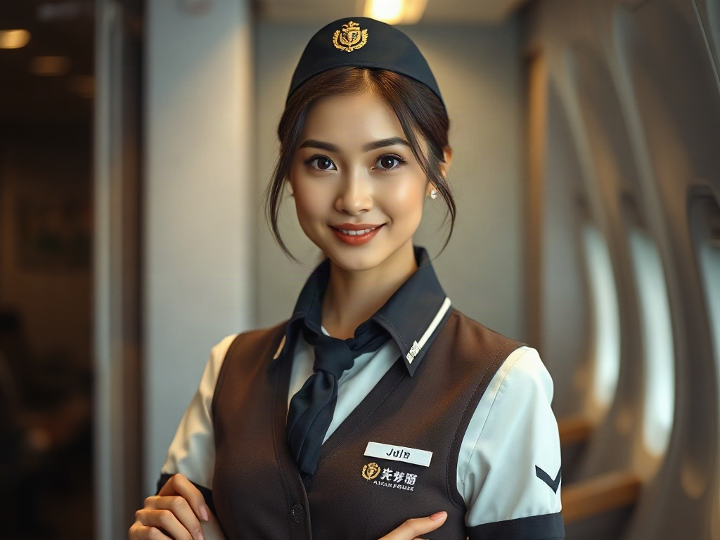 AI【空服員】專業形象照提示詞：社群大頭照／官網形象生成範例