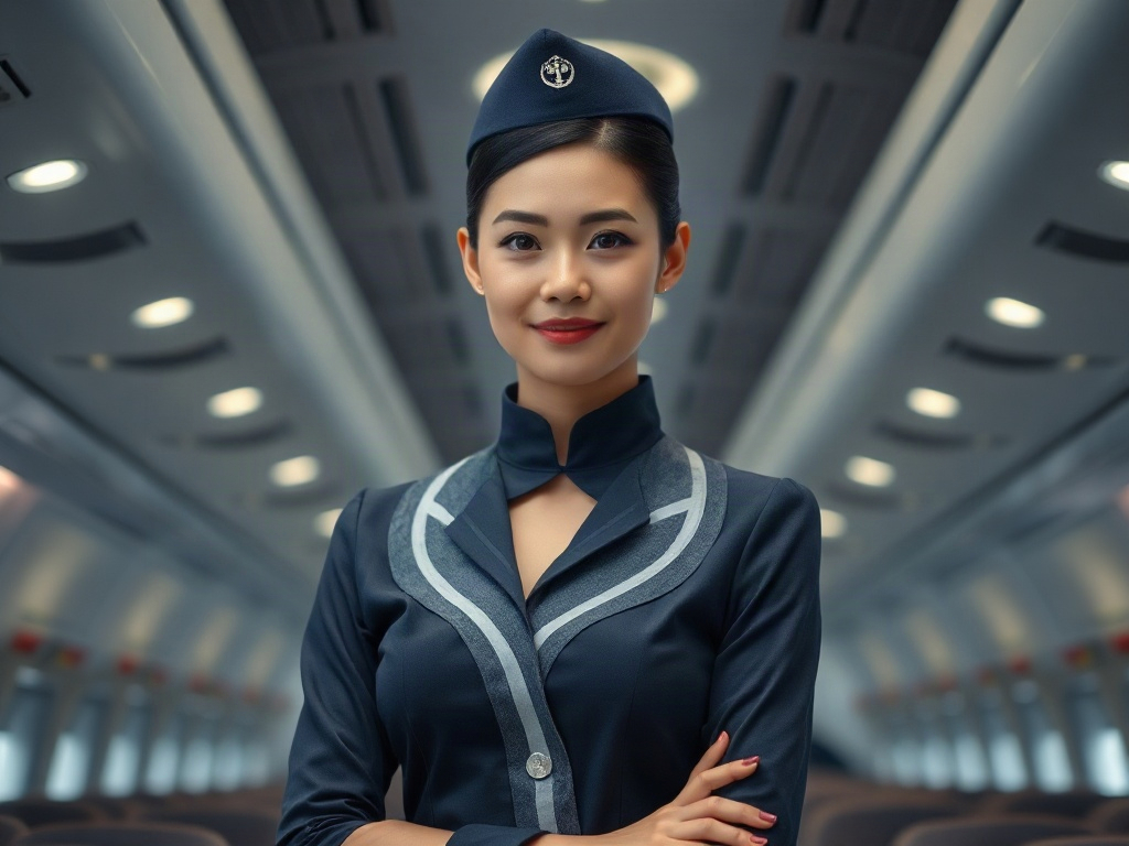 AI【空服員】專業形象照提示詞：社群大頭照／官網形象生成範例