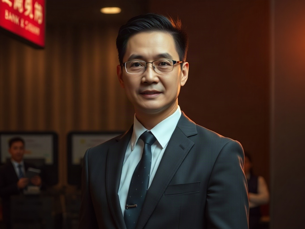 AI【銀行行員】專業形象照提示詞：社群大頭照／官網形象生成範例
