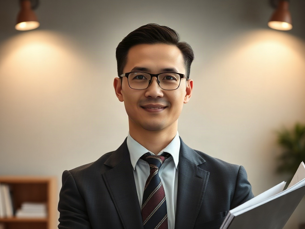 AI【稅務顧問】專業形象照提示詞：社群大頭照／官網形象生成範例
