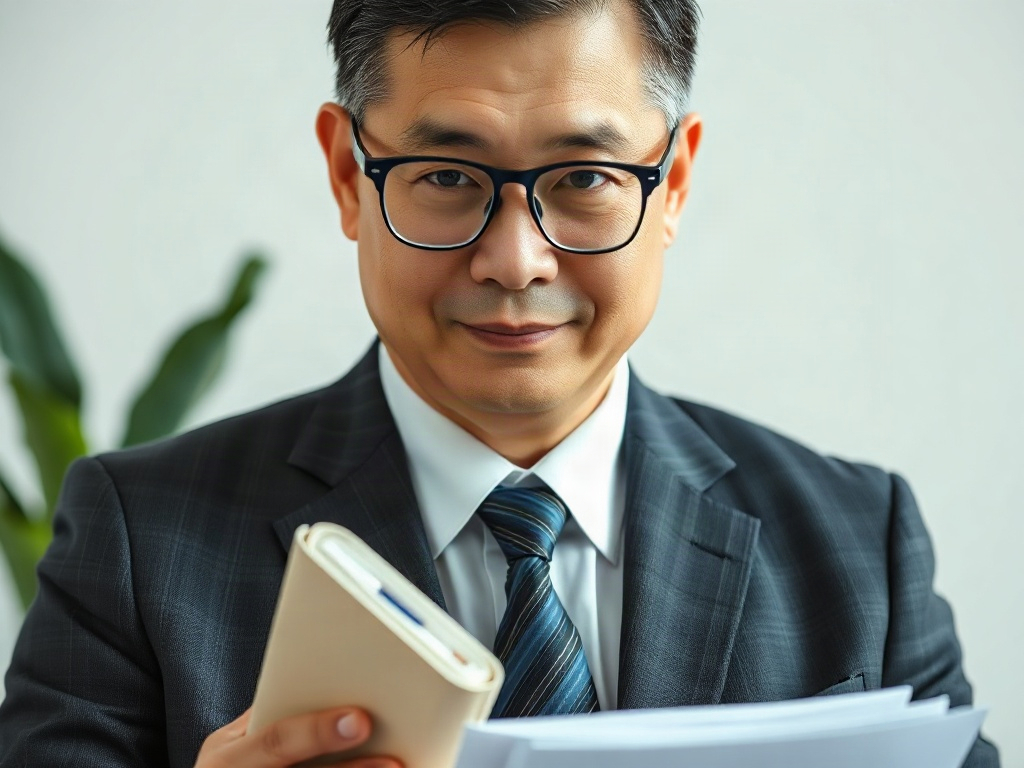 AI【稅務顧問】專業形象照提示詞：社群大頭照／官網形象生成範例