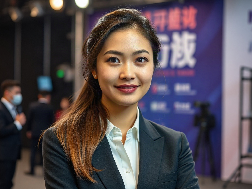 AI【公關專員】專業形象照提示詞:社群大頭照/官網形象生成範例