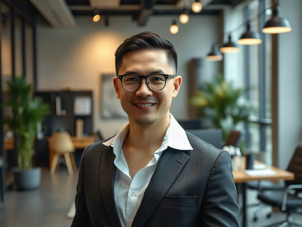 AI【網紅經紀人】專業形象照提示詞：社群大頭照／官網形象生成範例