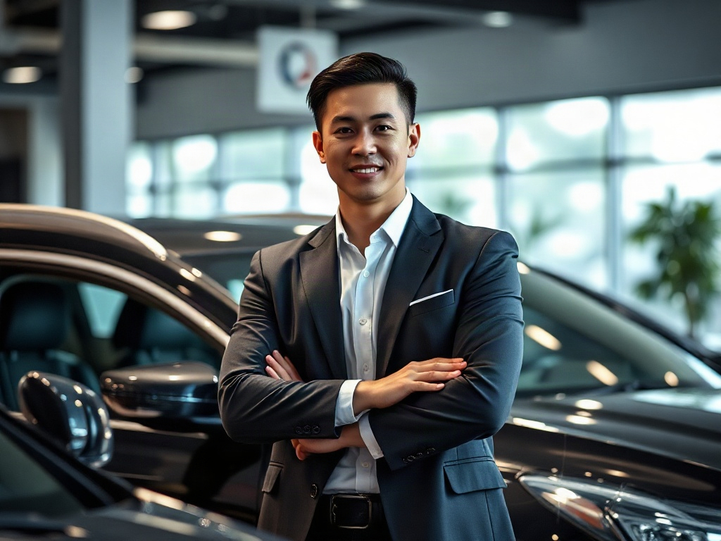 AI【汽車業務】專業形象照提示詞：社群大頭照／官網形象生成範例