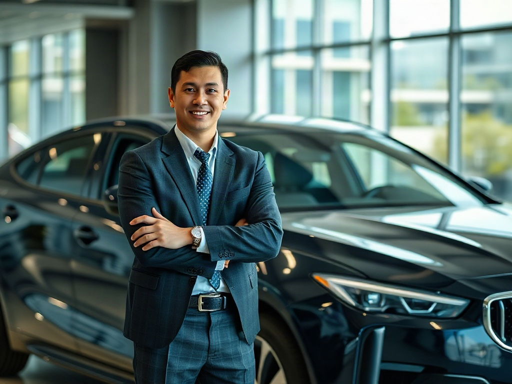 AI【汽車業務】專業形象照提示詞：社群大頭照／官網形象生成範例
