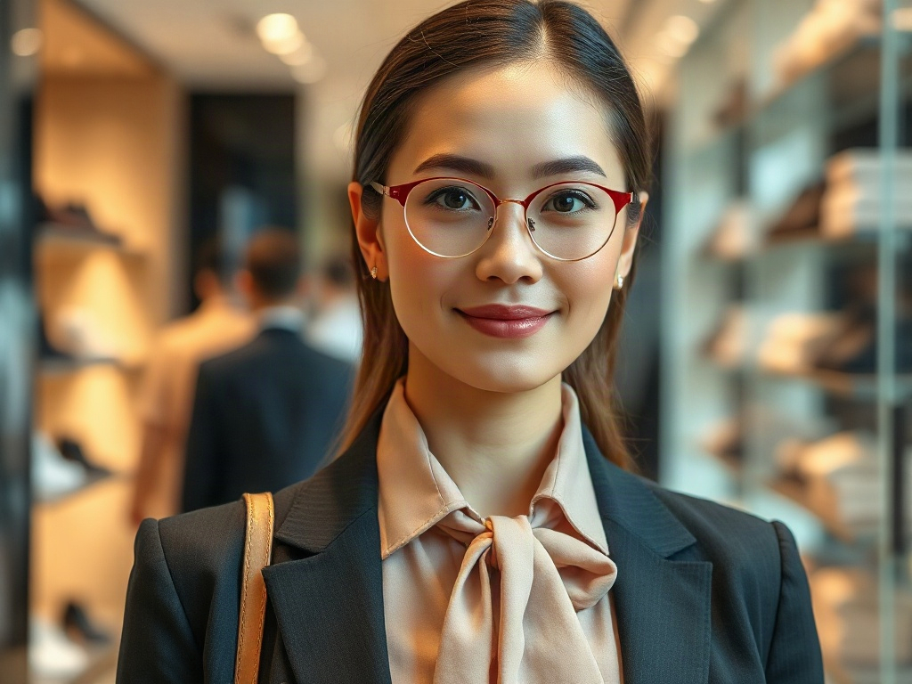 AI【精品銷售顧問】專業形象照提示詞：社群大頭照／官網形象生成範例