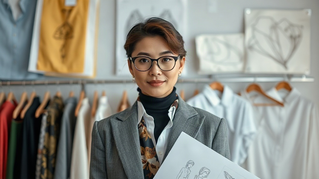 AI【服裝設計師】專業形象照提示詞:社群大頭照/官網形象生成範例