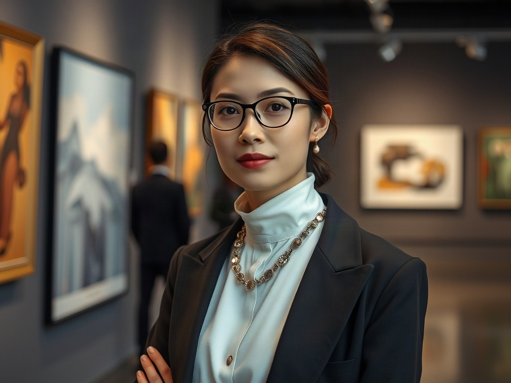 AI【藝術策展人】專業形象照提示詞：社群大頭照／官網形象生成範例