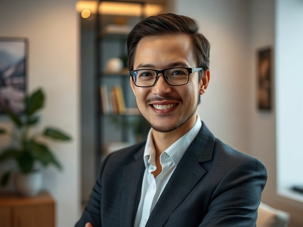 AI【職涯顧問】專業形象照提示詞：社群大頭照／官網形象生成範例