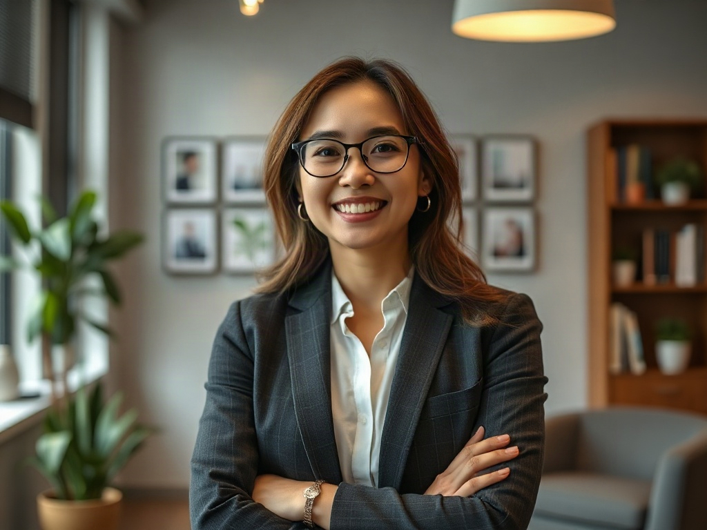 AI【職涯顧問】專業形象照提示詞：社群大頭照／官網形象生成範例