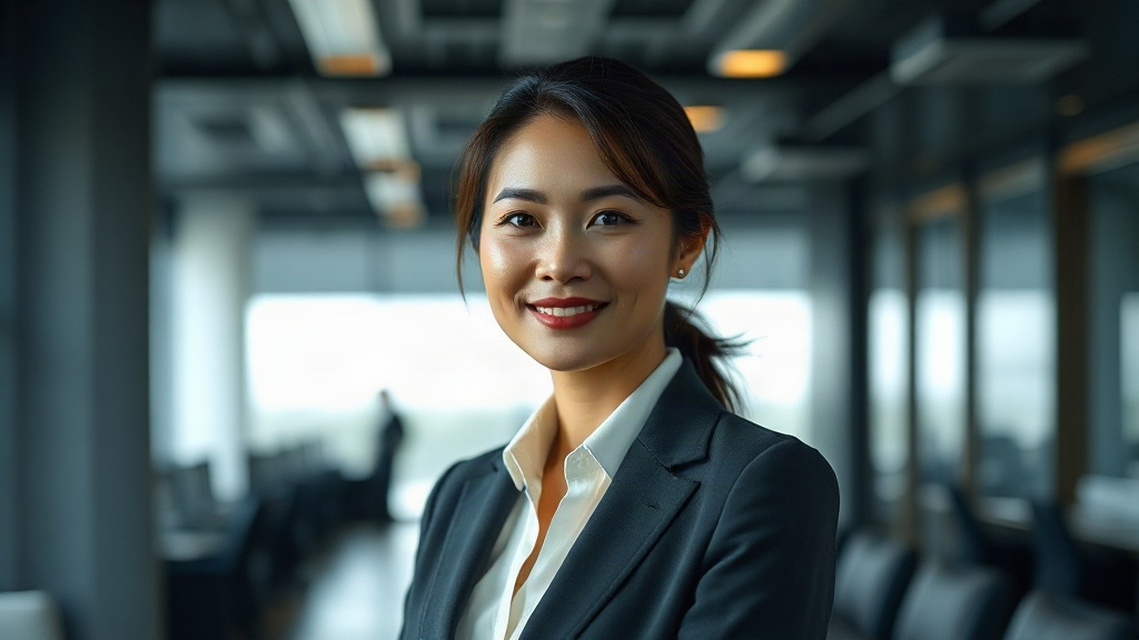 AI【女性企業執行長】專業形象照提示詞：社群大頭照／官網形象生成範例