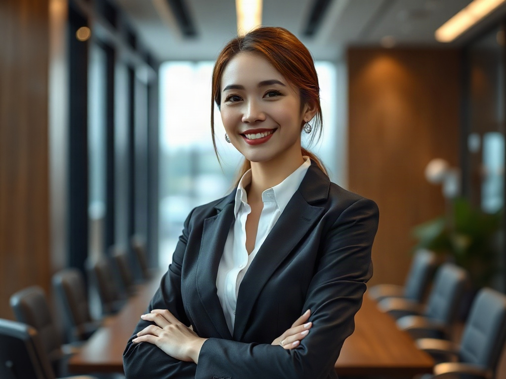 AI【女性企業執行長】專業形象照提示詞：社群大頭照／官網形象生成範例