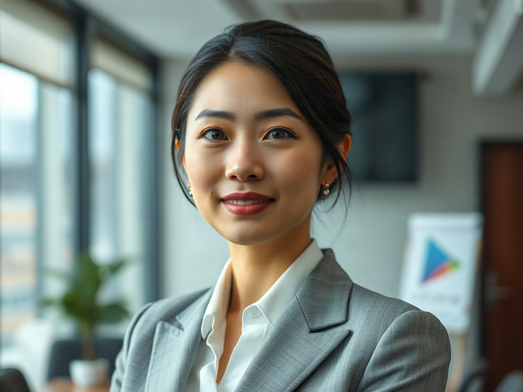 AI【女性企業執行長】專業形象照提示詞：社群大頭照／官網形象生成範例