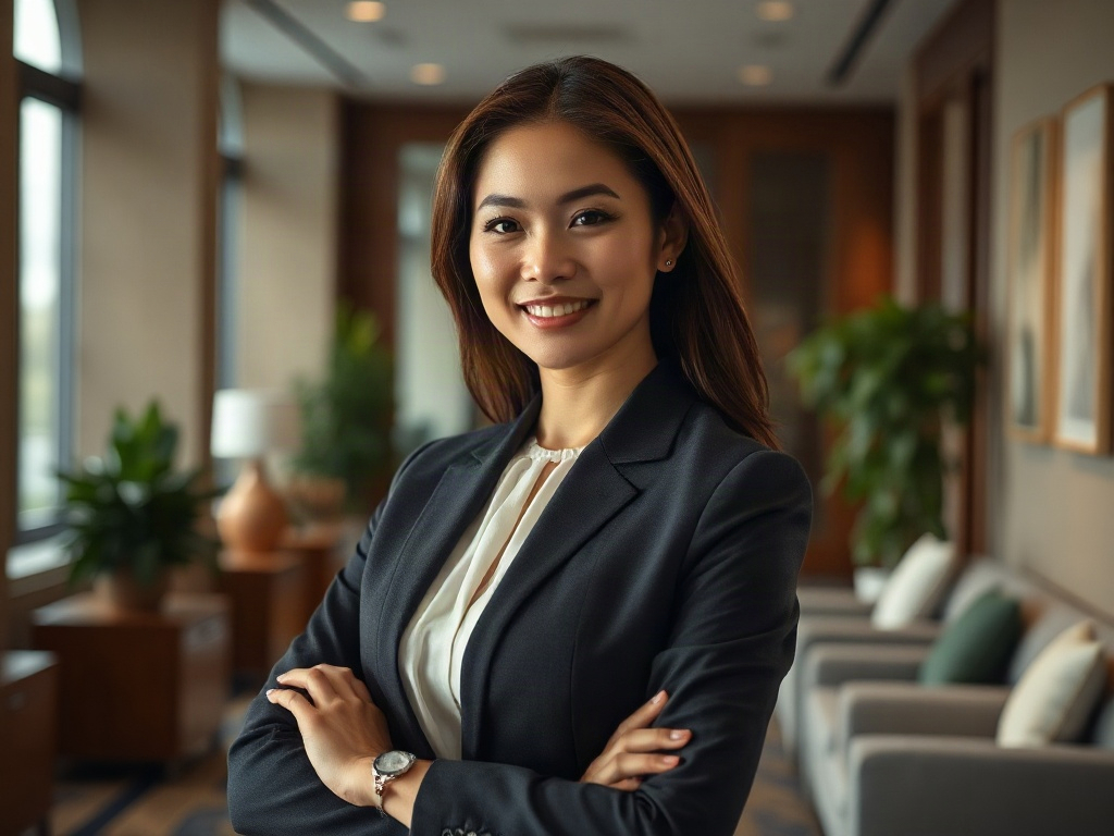 AI【女性企業執行長】專業形象照提示詞：社群大頭照／官網形象生成範例