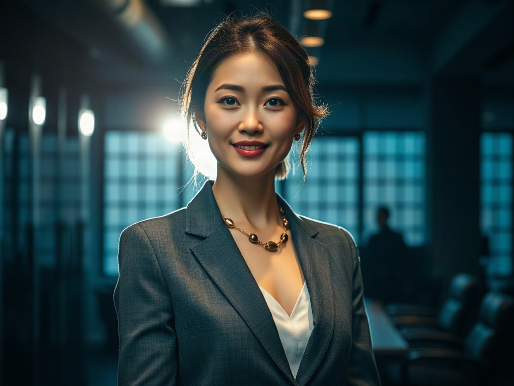 AI【女性企業執行長】專業形象照提示詞：社群大頭照／官網形象生成範例