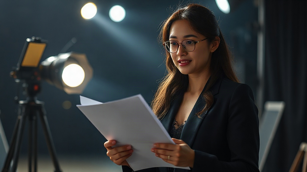 AI【女性電影導演】專業形象照提示詞：社群大頭照／官網形象生成範例