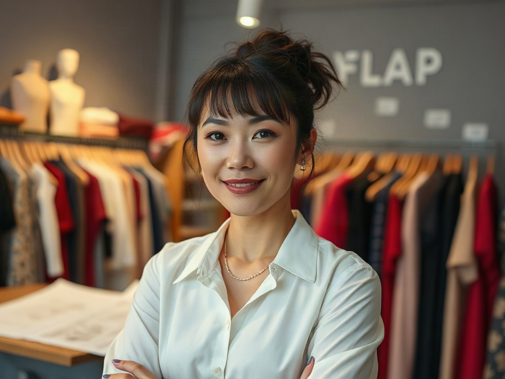 AI【女性時尚品牌創意總監】專業形象照提示詞：社群大頭照／官網形象生成範例