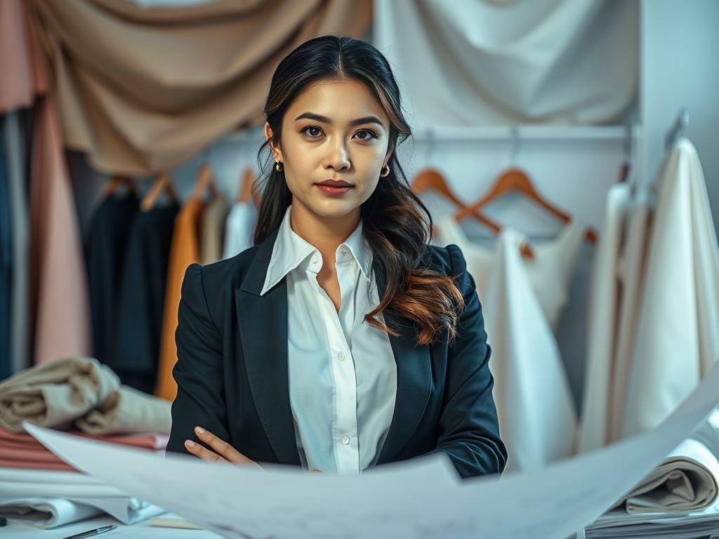 AI【女性時尚品牌創意總監】專業形象照提示詞：社群大頭照／官網形象生成範例