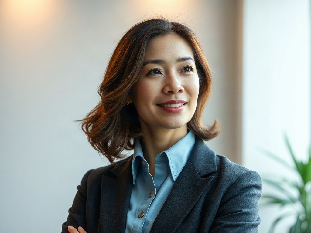 AI【女性非營利組織執行長】專業形象照提示詞：社群大頭照／官網形象生成範例