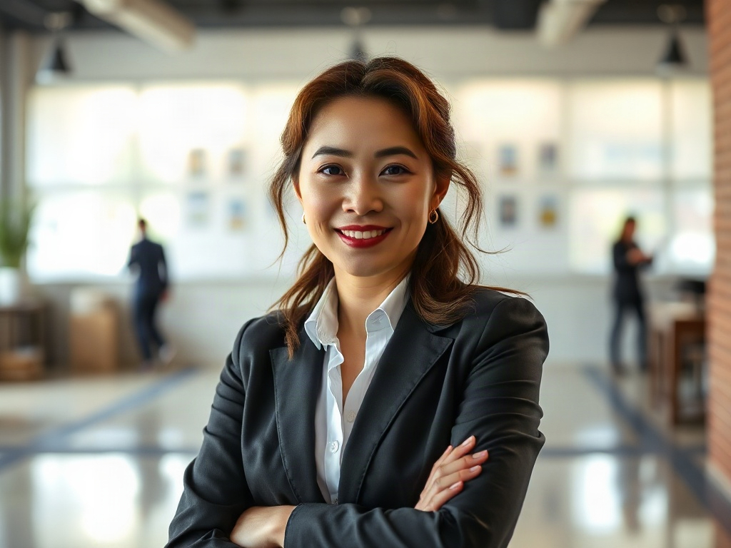 AI【女性非營利組織執行長】專業形象照提示詞：社群大頭照／官網形象生成範例