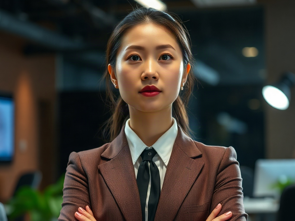 AI【女性新聞台總編輯】專業形象照提示詞：社群大頭照／官網形象生成範例