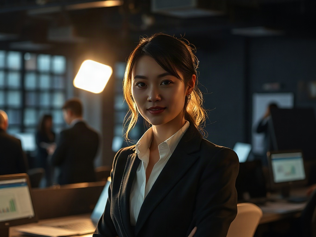 AI【女性新聞台總編輯】專業形象照提示詞：社群大頭照／官網形象生成範例