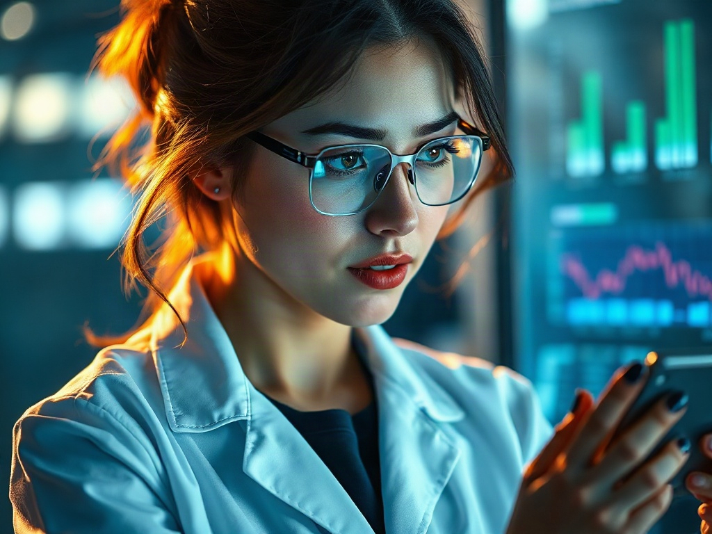 AI【女性首席研究科學家】專業形象照提示詞：社群大頭照／官網形象生成範例