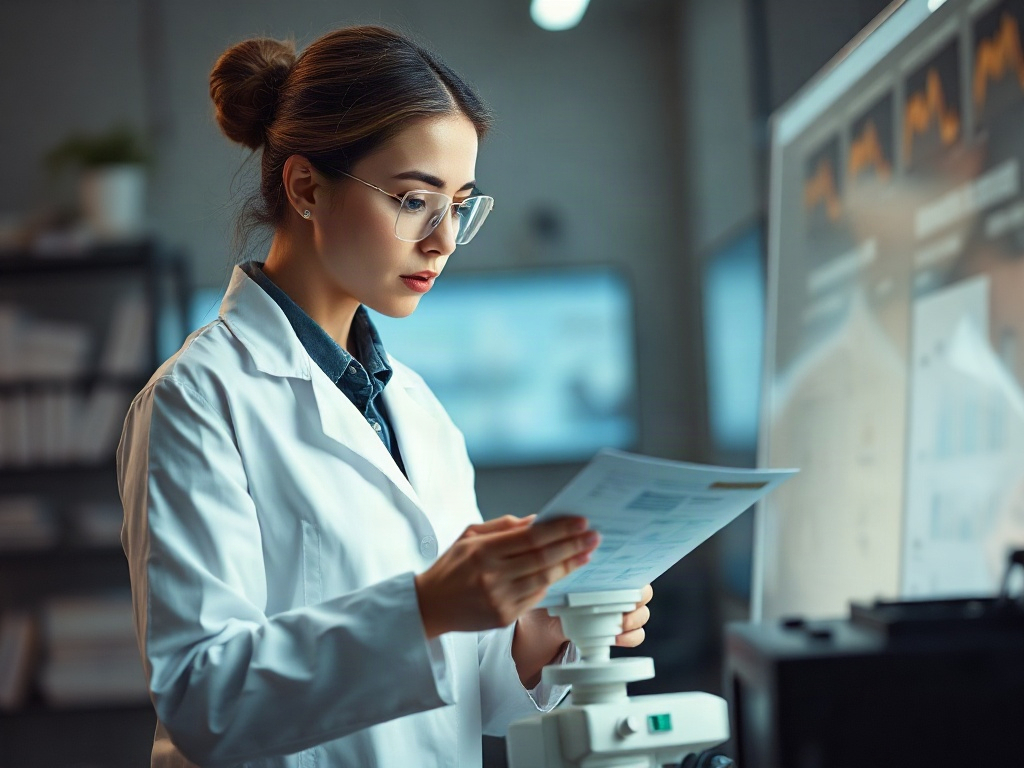 AI【女性首席研究科學家】專業形象照提示詞：社群大頭照／官網形象生成範例