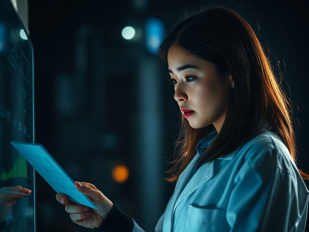 AI【女性首席研究科學家】專業形象照提示詞：社群大頭照／官網形象生成範例