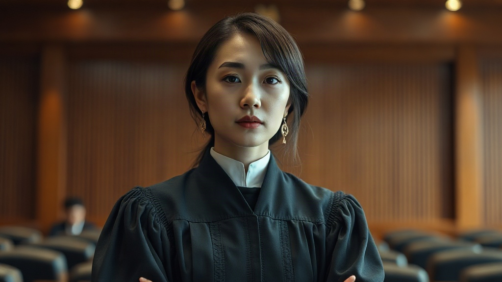 AI【女性法官】專業形象照提示詞：社群大頭照／官網形象生成範例