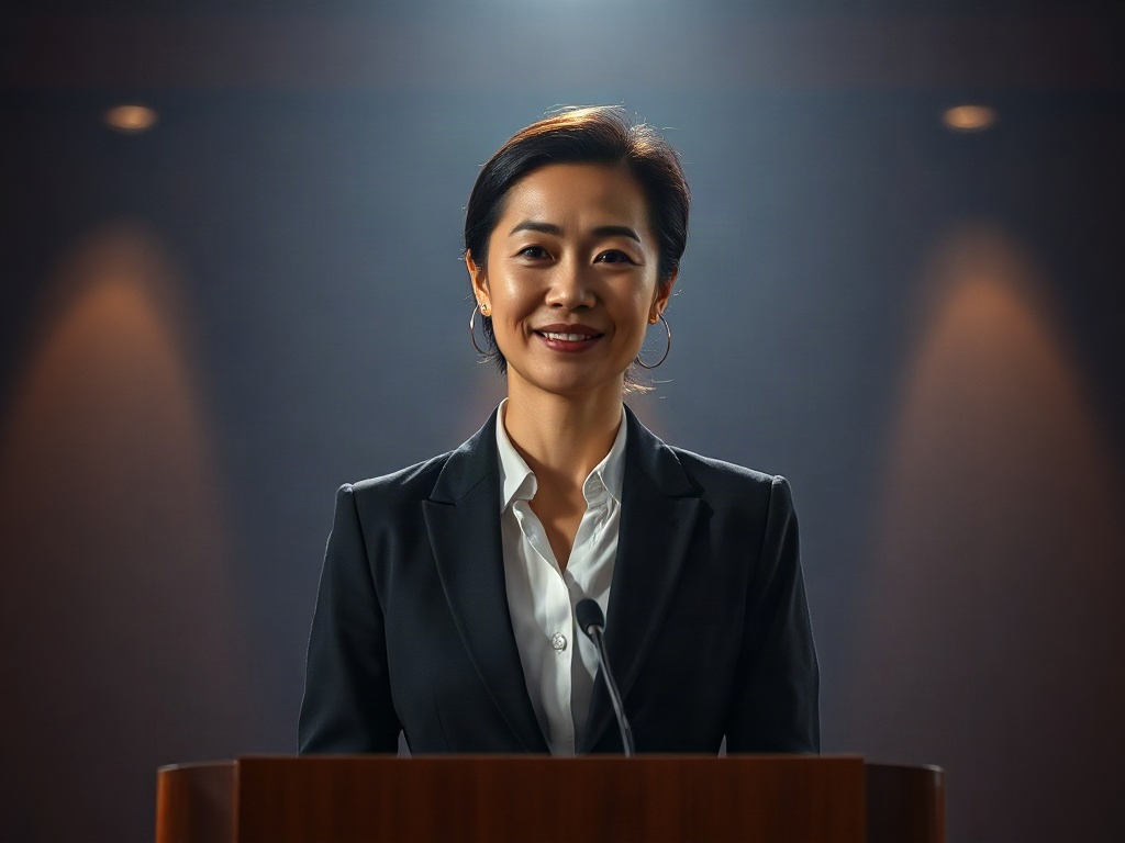 AI【女性市長】專業形象照提示詞：社群大頭照／官網形象生成範例