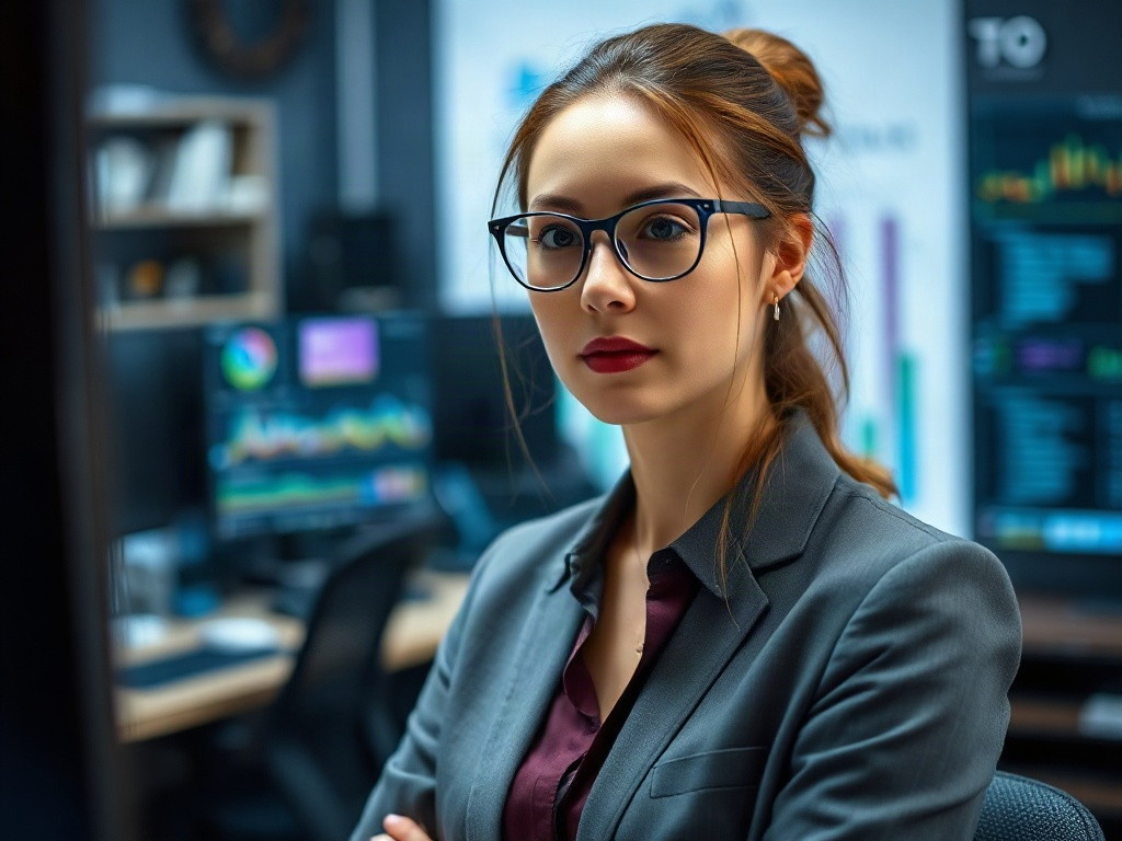 AI【女性技術長】專業形象照提示詞：社群大頭照／官網形象生成範例
