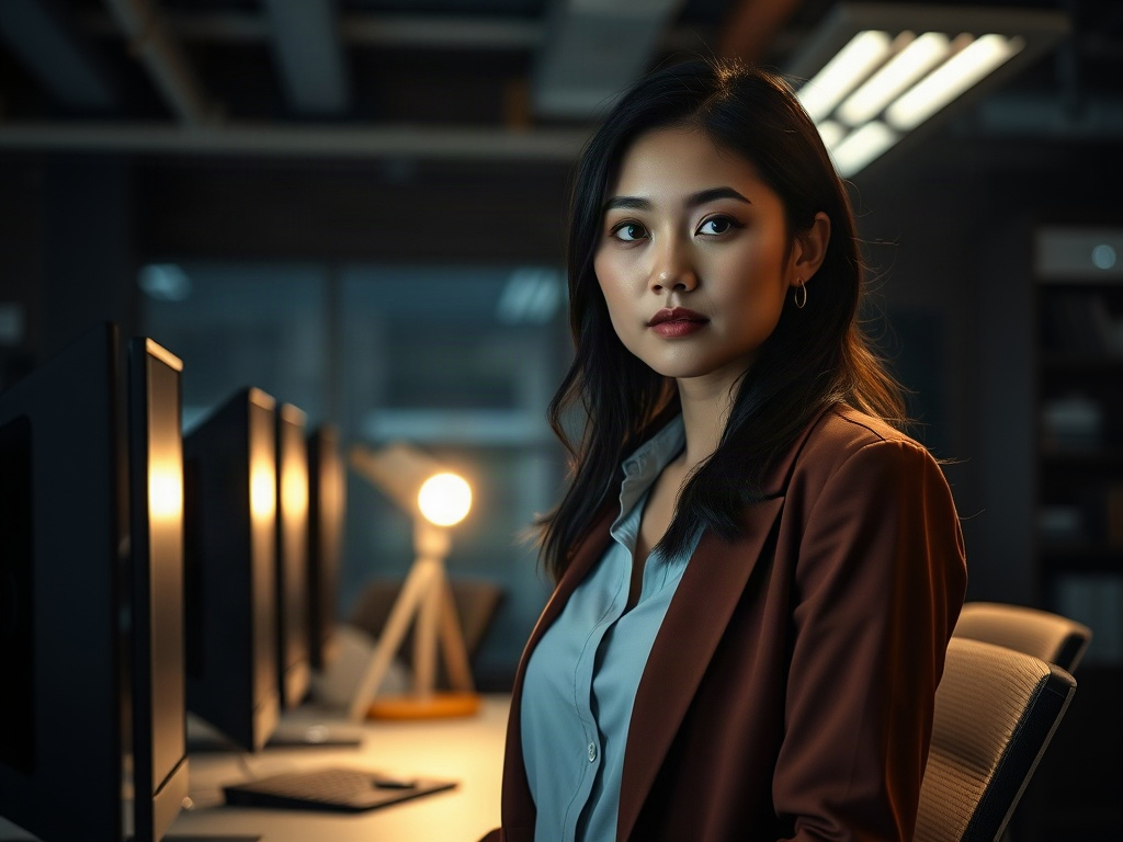 AI【女性技術長】專業形象照提示詞：社群大頭照／官網形象生成範例