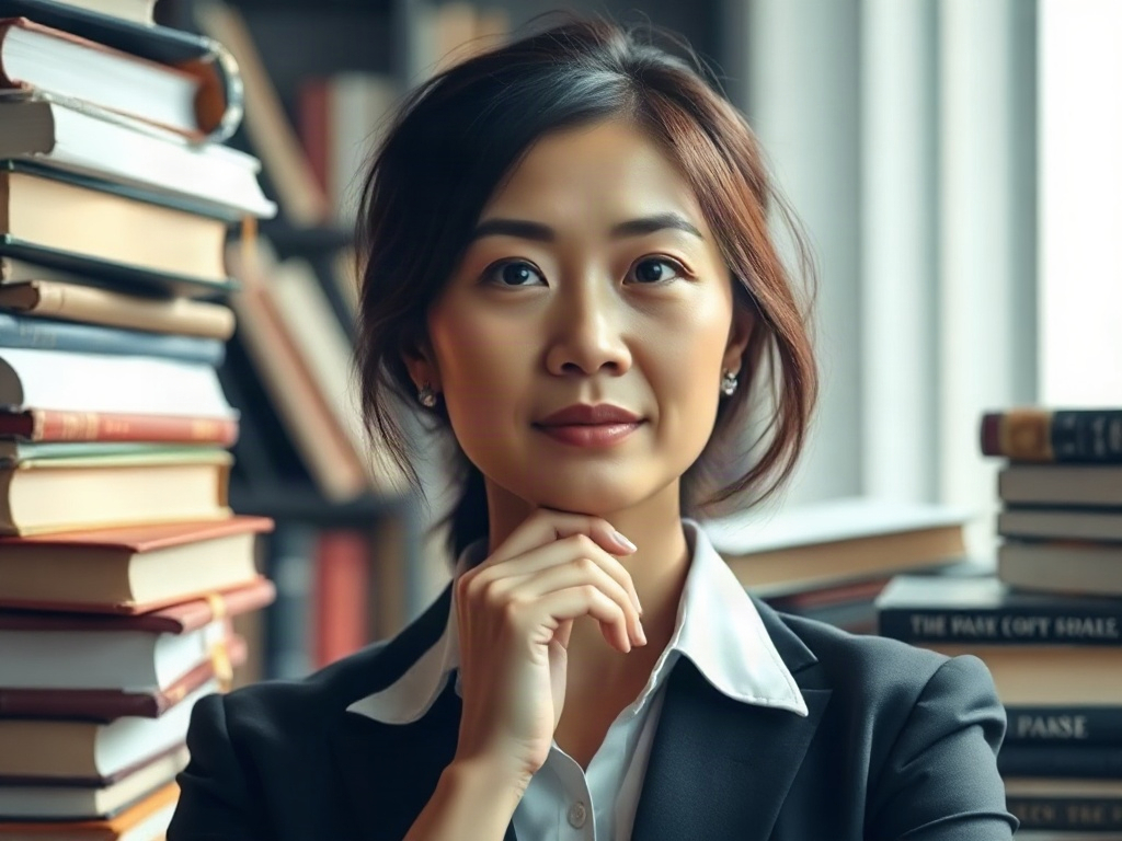 AI【女性出版社總編輯】專業形象照提示詞：社群大頭照／官網形象生成範例
