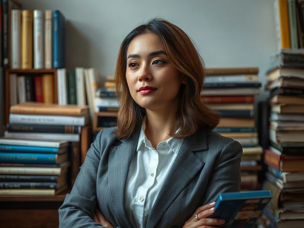 AI【女性出版社總編輯】專業形象照提示詞：社群大頭照／官網形象生成範例