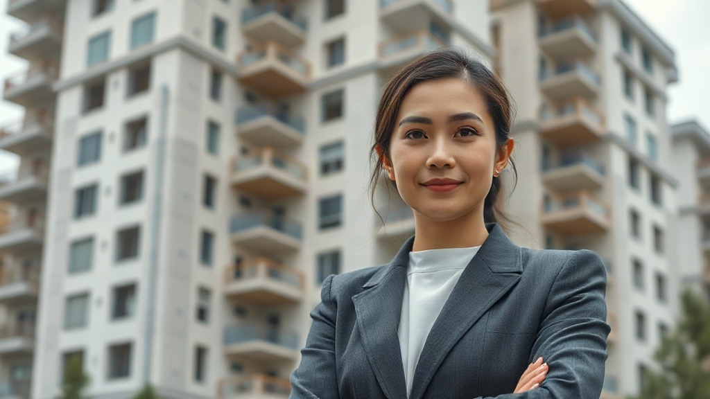 AI【女性不動產開發商】專業形象照提示詞：社群大頭照／官網形象生成範例