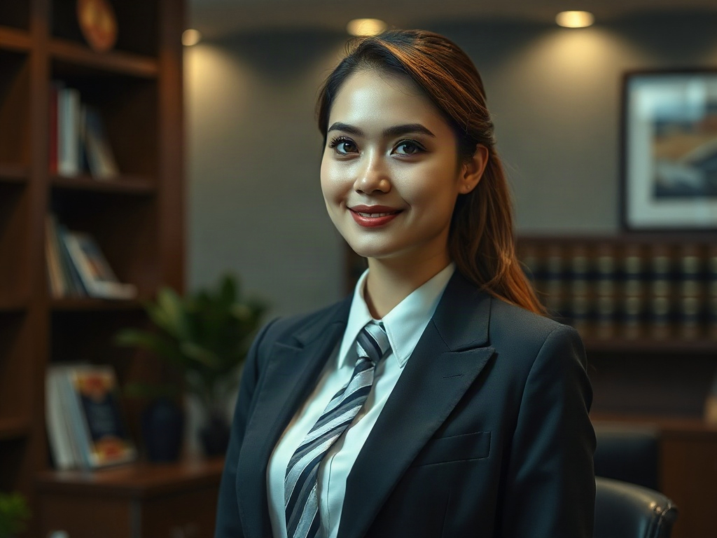 AI【女性律師事務所合夥人】專業形象照提示詞：社群大頭照／官網形象生成範例