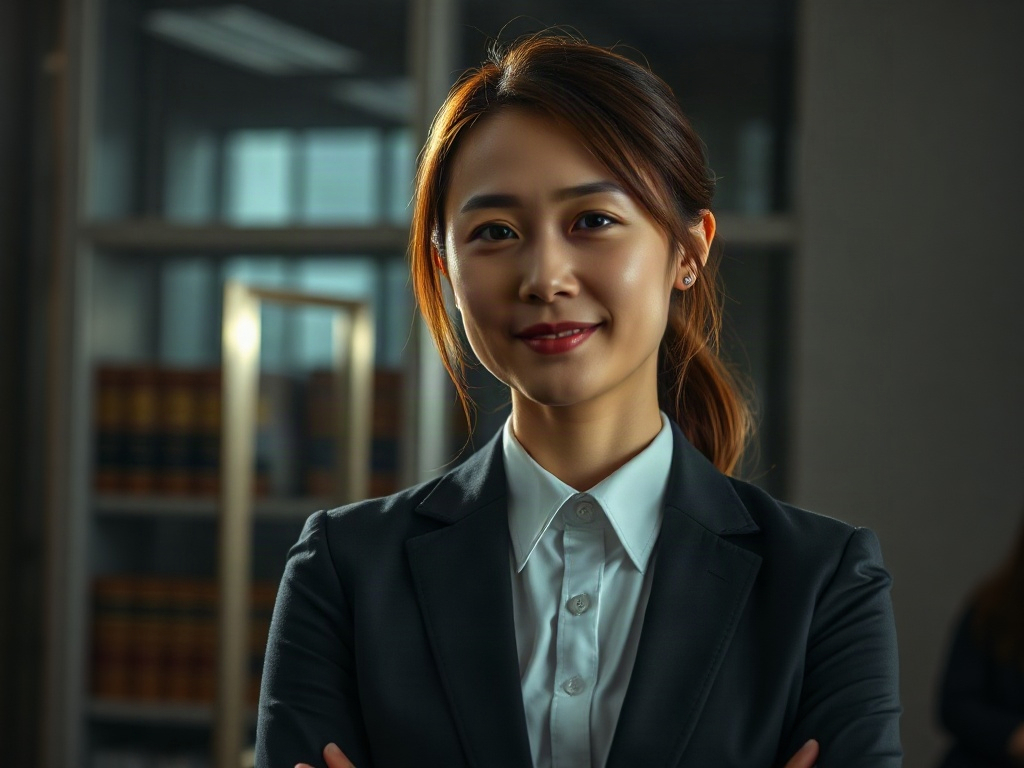 AI【女性律師事務所合夥人】專業形象照提示詞：社群大頭照／官網形象生成範例