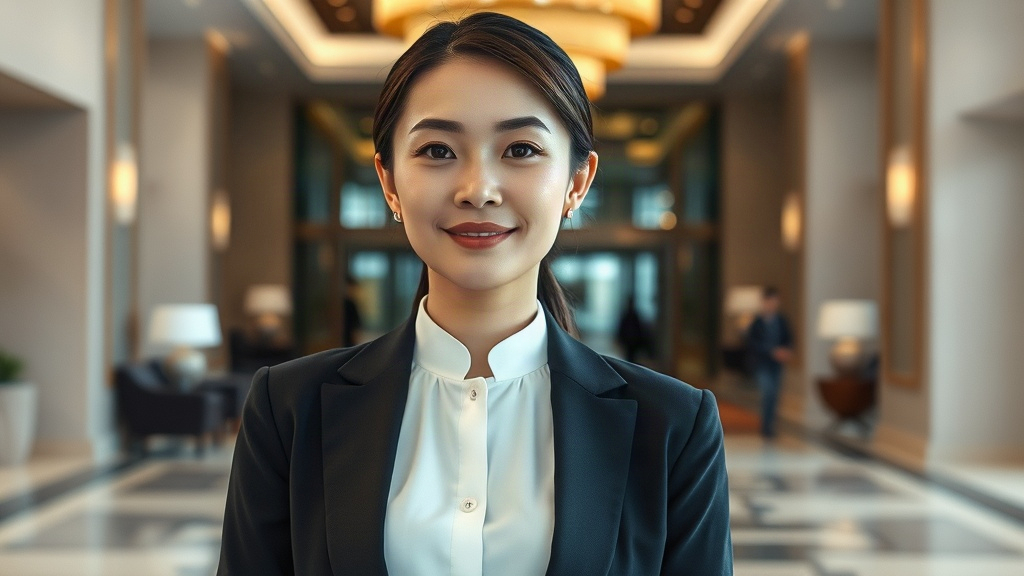 AI【女性飯店集團執行長】專業形象照提示詞：社群大頭照／官網形象生成範例