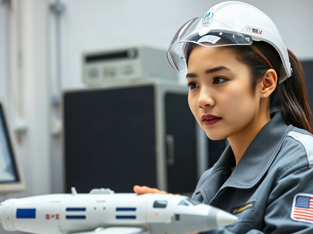 AI【女性航太工程師】專業形象照提示詞：社群大頭照／官網形象生成範例