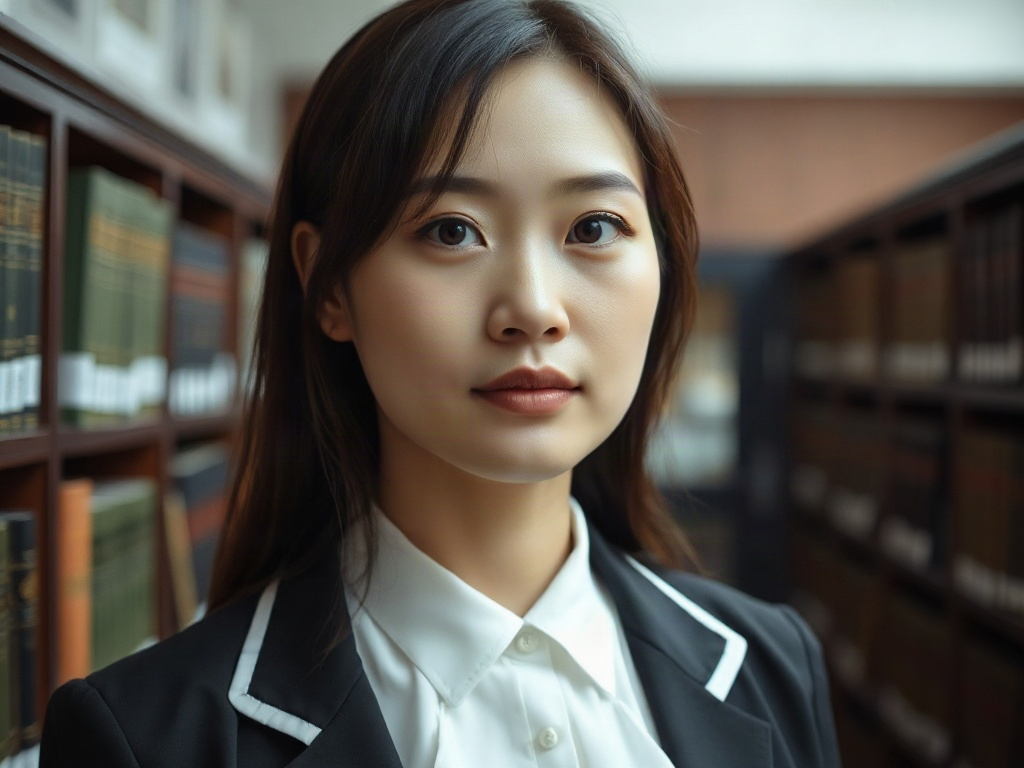 AI【女性最高法院書記官】專業形象照提示詞：社群大頭照／官網形象生成範例