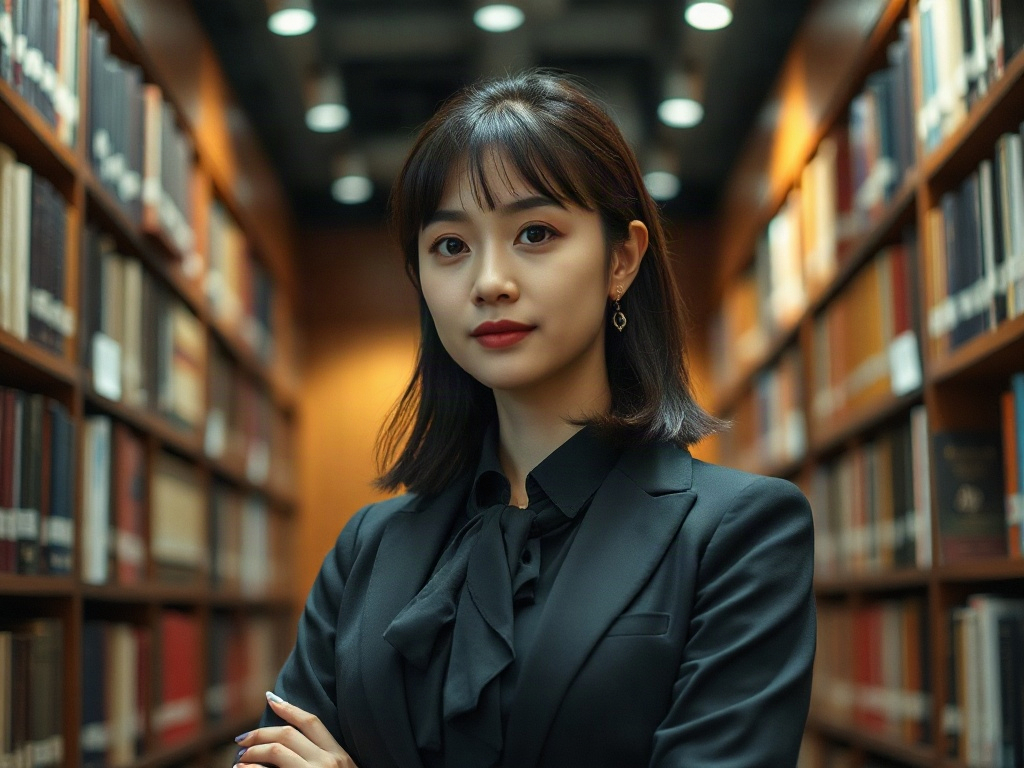 AI【女性最高法院書記官】專業形象照提示詞：社群大頭照／官網形象生成範例