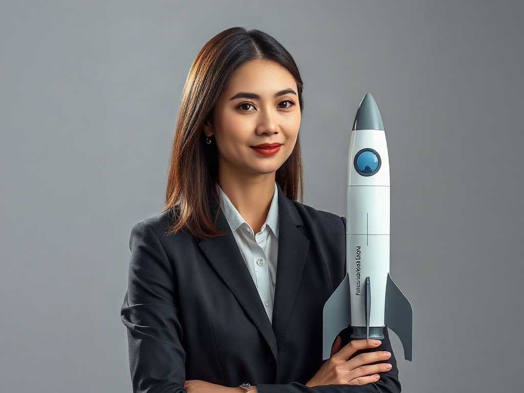 AI【女性太空總署主任】專業形象照提示詞：社群大頭照／官網形象生成範例