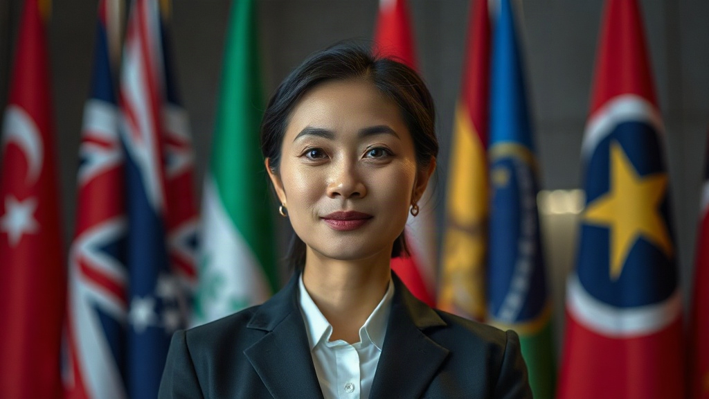 AI【女性外交官】專業形象照提示詞:社群大頭照/官網形象生成範例