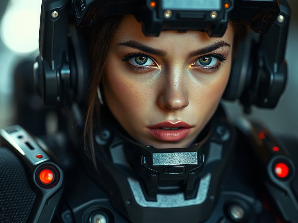 AI 女機甲傭兵提示詞範例：一鍵生成女機甲傭兵角色（附效果圖）